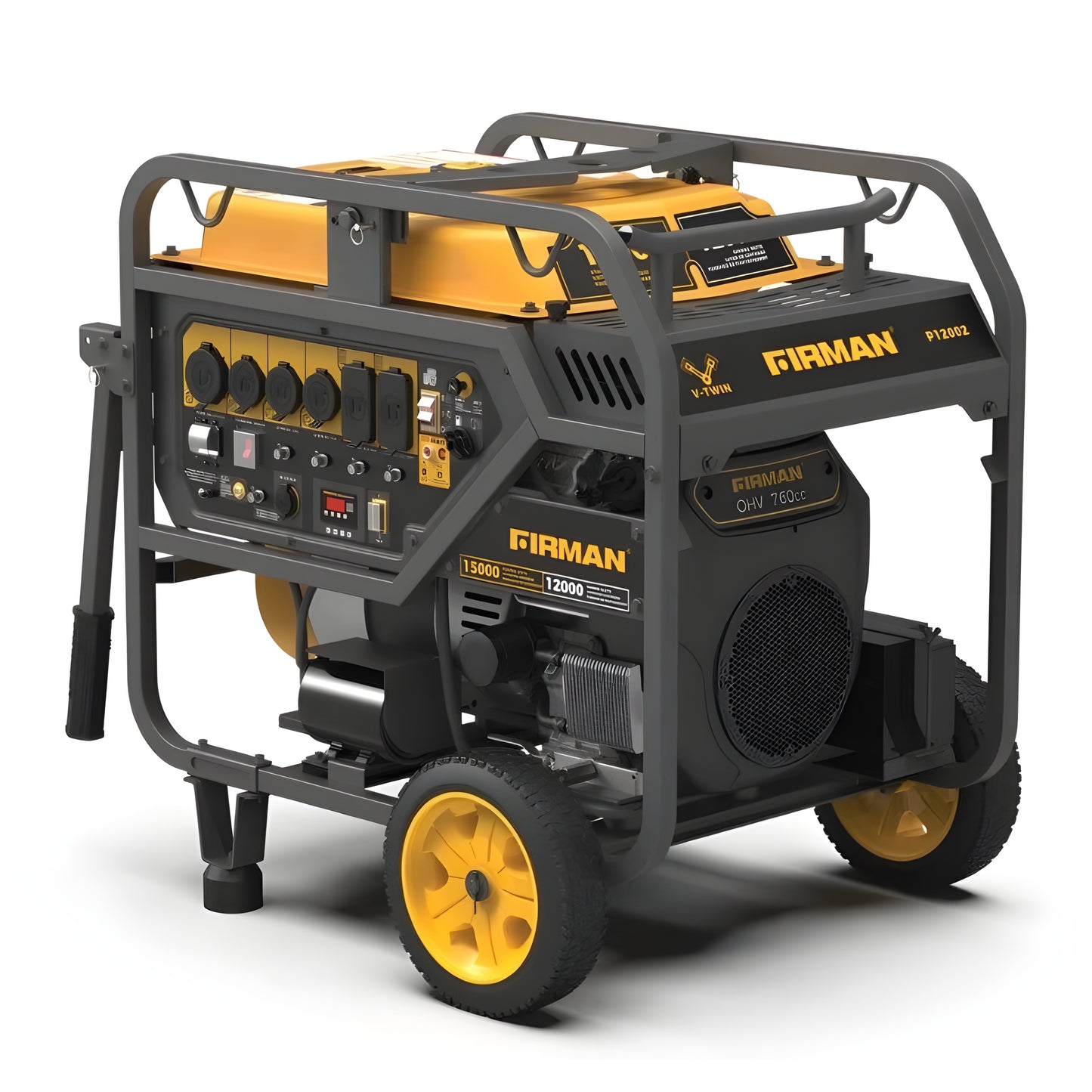 Firman P12002 Generator 12000W/15000W 50 Amp Electric Start Gas With CO Alert New P12002