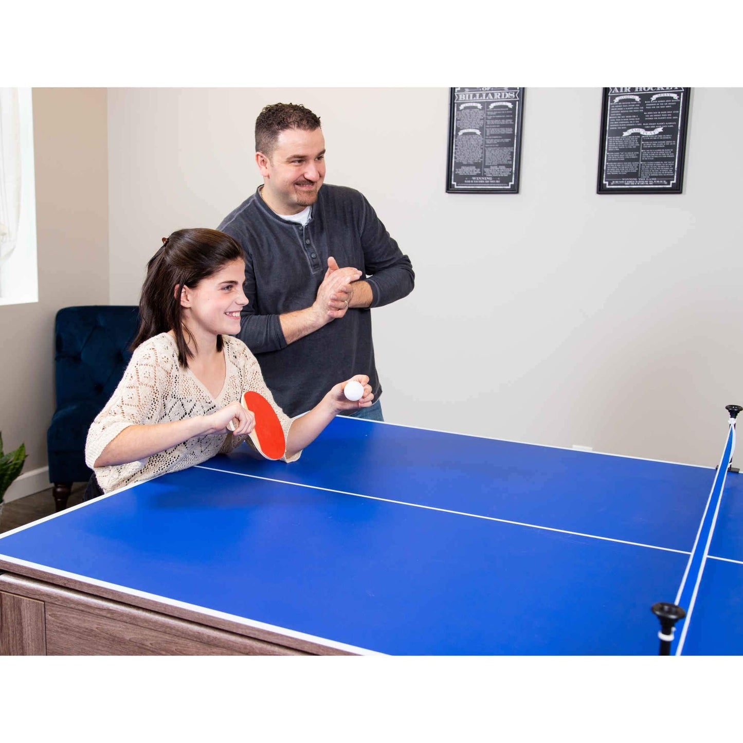 Hathaway Driftwood 7ft Multi Game Table 3 in 1 - BG1137H
