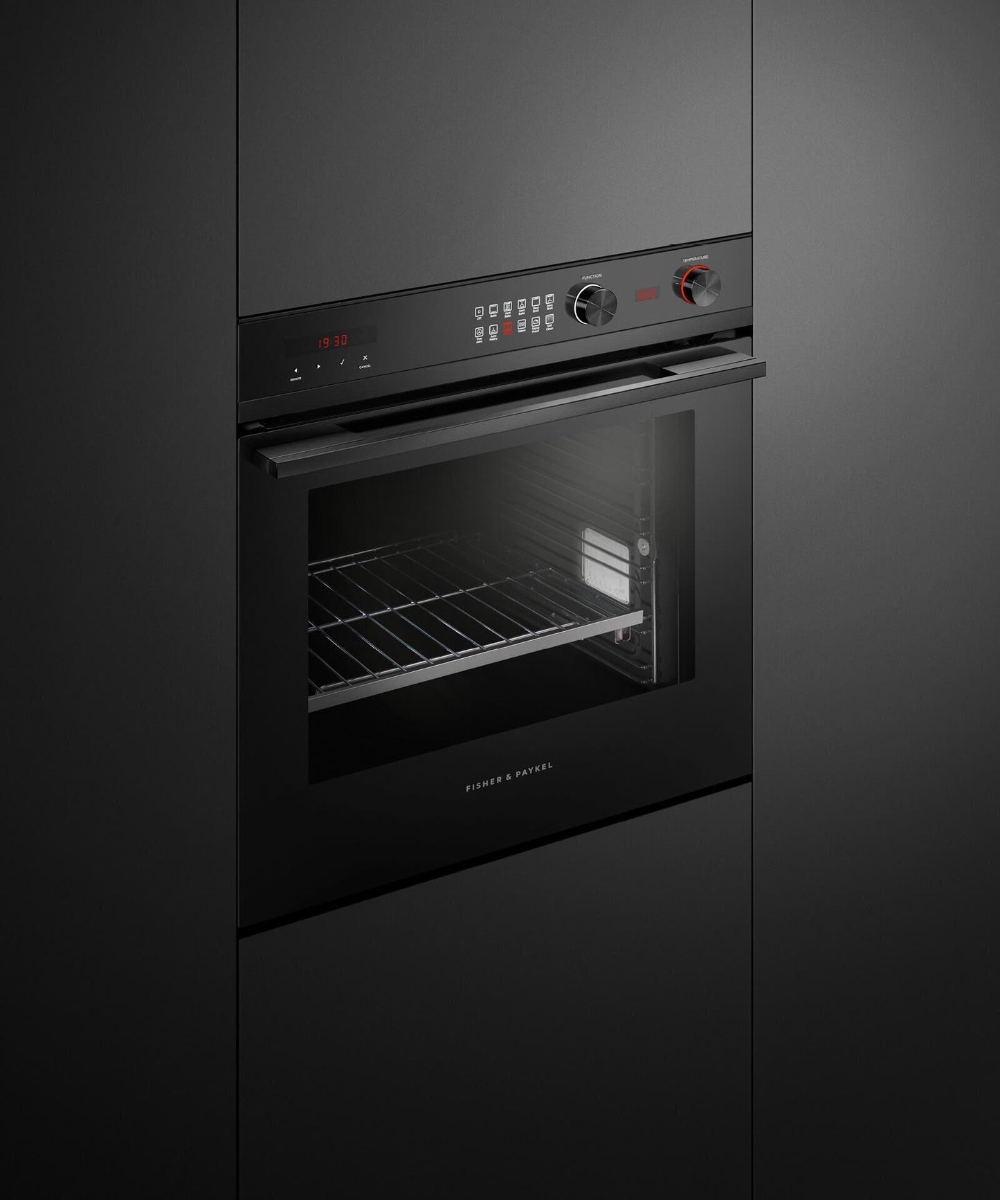 FISHER & PAYKEL OB24SCD11PB1 Oven, 24", 11 Function, Self-cleaning - OB24SCD11PB1-KT