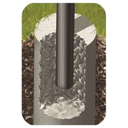 Pilot Rock Park Style Steel Outdoor BBQ Charcoal Grill and Post, Black (3 Pack) - 404010
