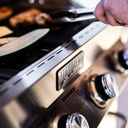 Monument Grills 4-Burner Propane Gas Grill, Stainless Steel, Infrared Side & Side Burners, Rotisserie Kit – B0BK13MMGX