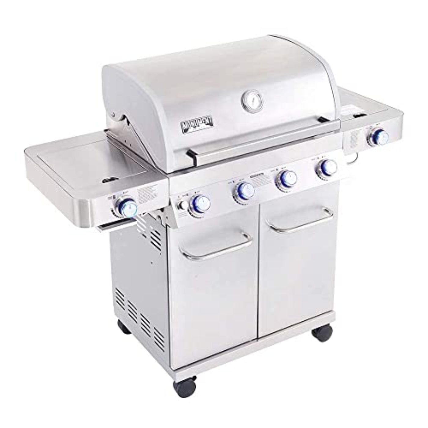 Monument Grills Larger 4-Burner Propane Gas Grills Stainless Steel with BBQ Cover(2 Items) - B0BLYWY4N7