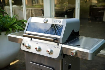 Monument Grills 3-Burner Propane Gas Grill, 48,000 BTU with Side Burner & BBQ Cover - B0CWNJ7BJ9