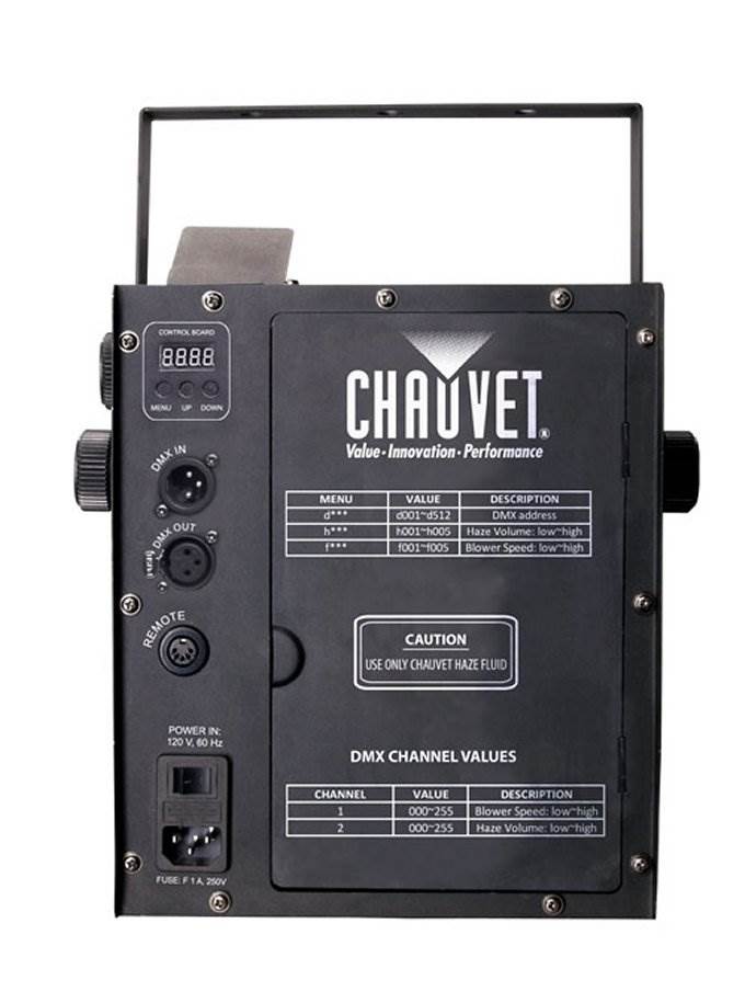 CHAUVET DJ Hurricane 533 Watt Haze 2D Water-Based Haze Machine, 2 Gal HFG Fluids - 42012