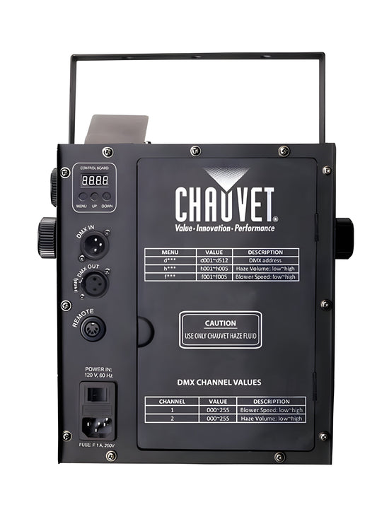 CHAUVET DJ Hurricane 533 Watt Haze 2D Water-Based Haze Machine, 2 Gal HFG Fluids - 42012