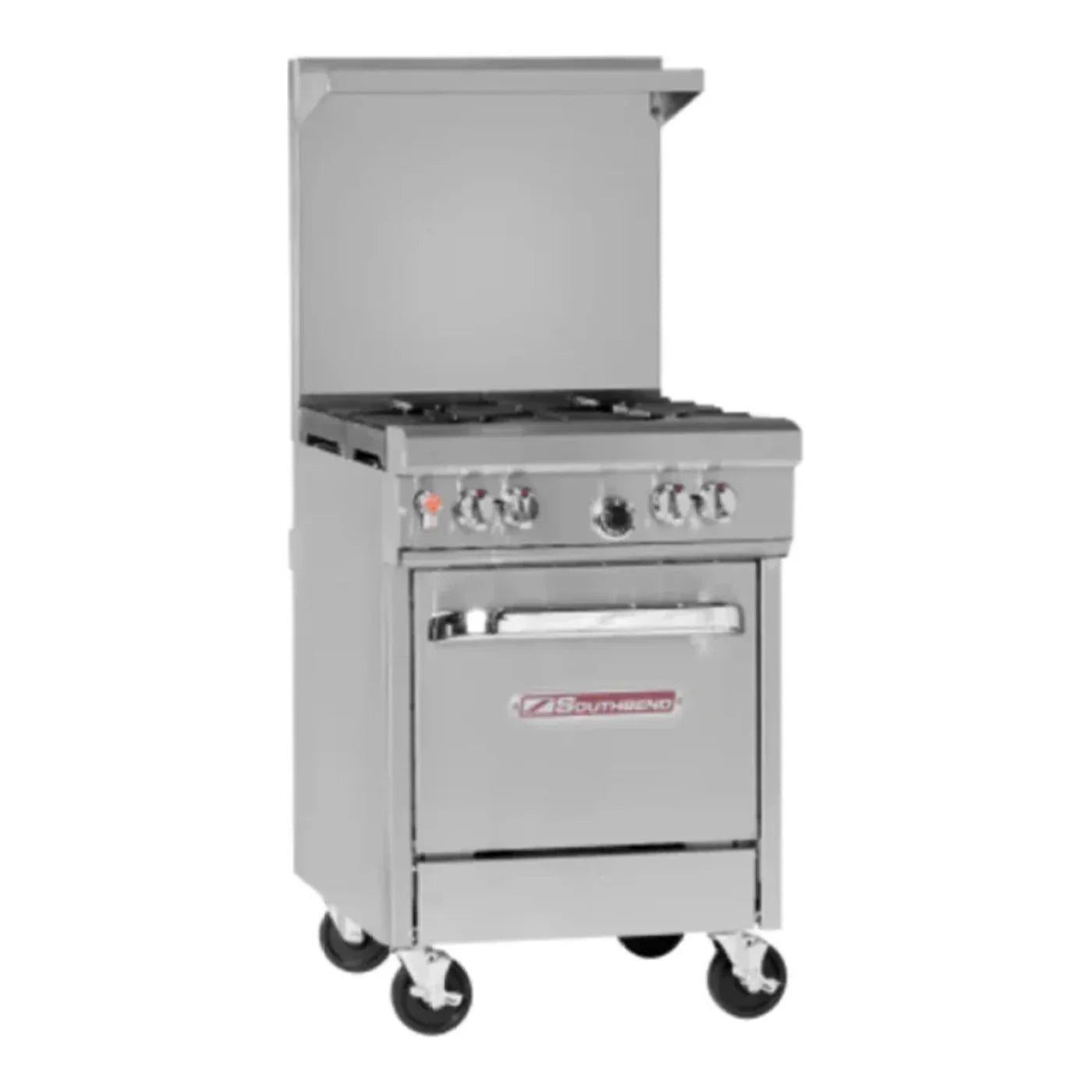 Southbend Ultimate Natural Gas Range 24”, 4 Non-Clog Burners With Space Saver Oven Base 177000 BTU - 4241E