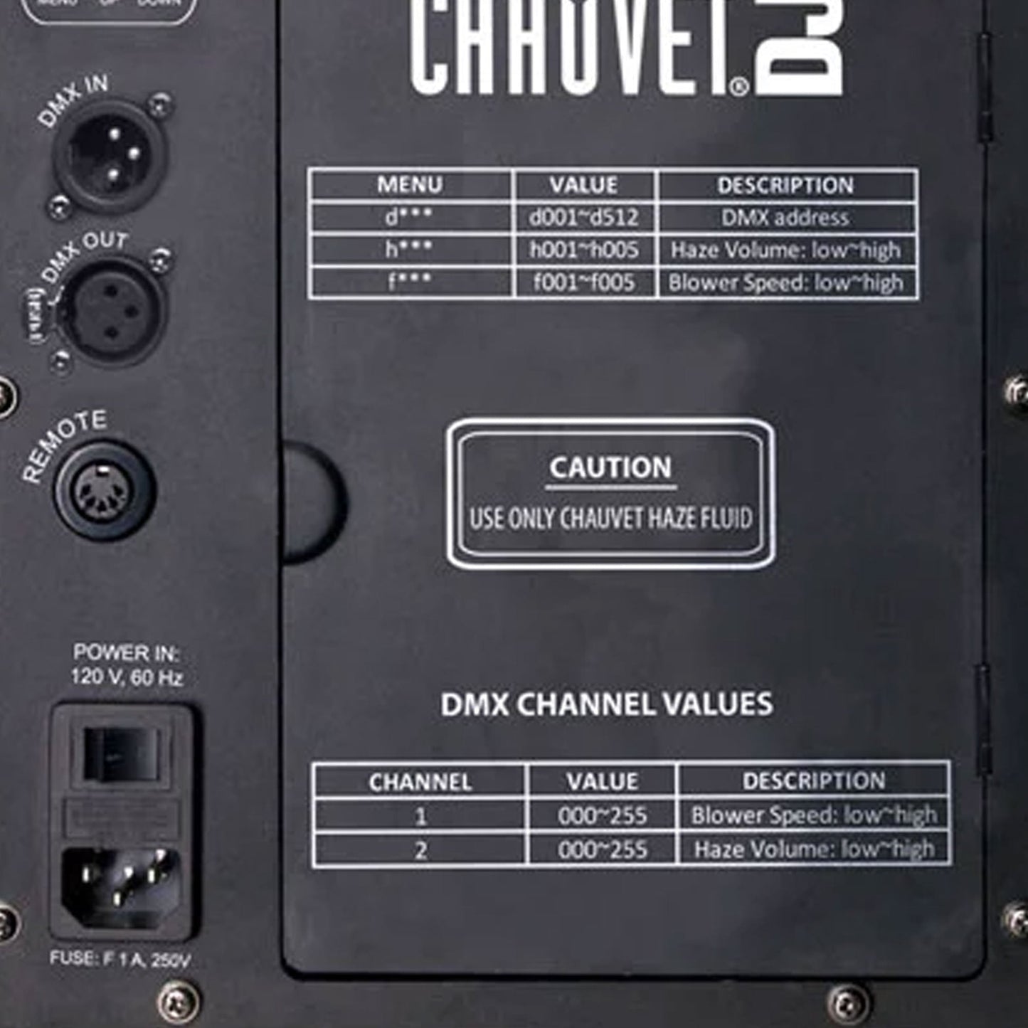 CHAUVET DJ Hurricane Haze 2D Smoke/Fog Machine w/Remote (Certified Refurbished) - 42587