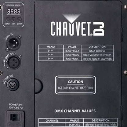 CHAUVET DJ Hurricane Haze 2D Smoke/Fog Machine w/Remote (Certified Refurbished) - 42587