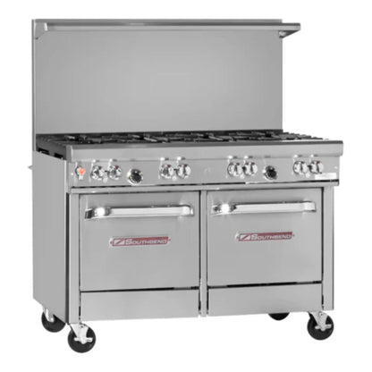Southbend 448EE-4G/T Ultimate Natural Gas Range 48" Manual Griddle With 2 Space Saver Oven Base 170000 BTU - 448EE-4G/T*