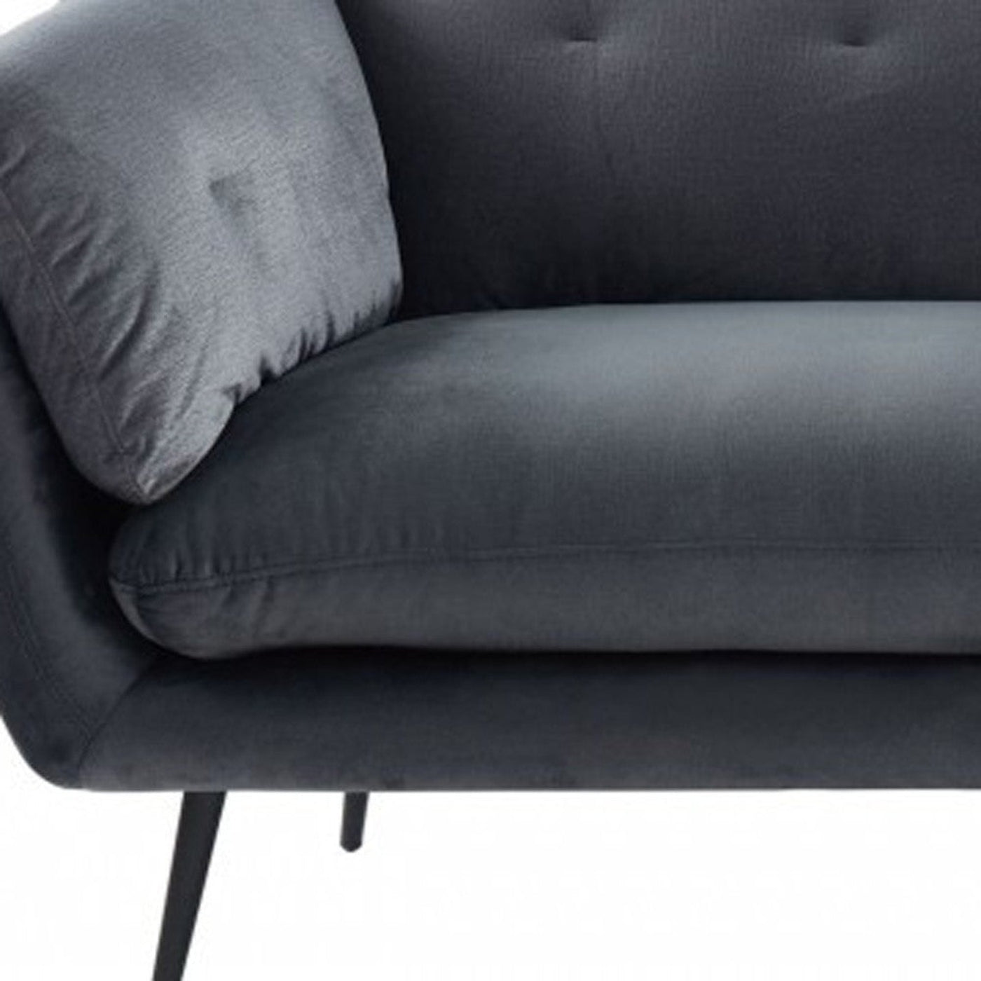 Modway Furniture 84" Luxurious Dark Gray Sofa with Black Legs - Stylish, Comfortable, Perfect for Modern Living Rooms! - 480915-HOMEROOTS