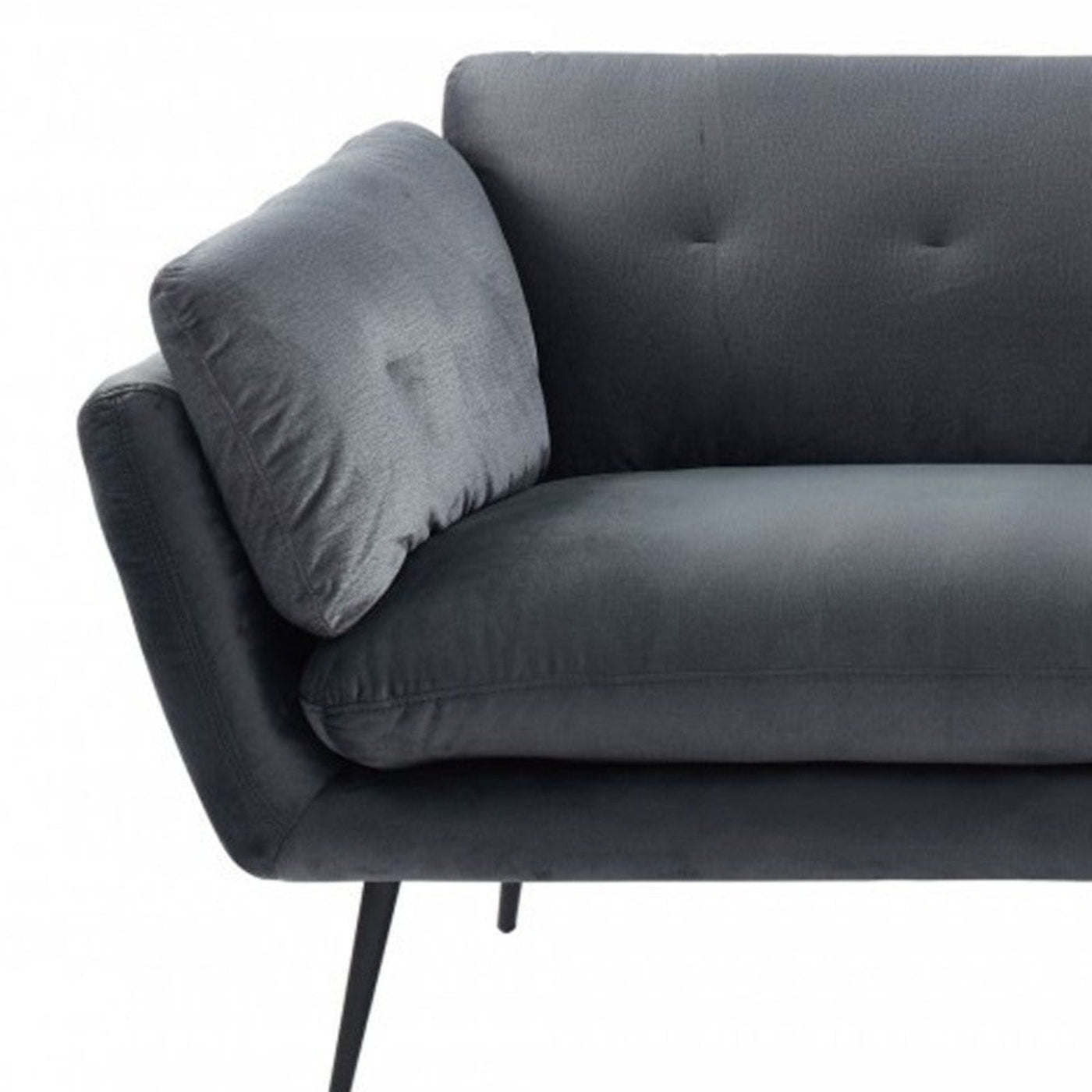 Modway Furniture 84" Luxurious Dark Gray Sofa with Black Legs - Stylish, Comfortable, Perfect for Modern Living Rooms! - 480915-HOMEROOTS