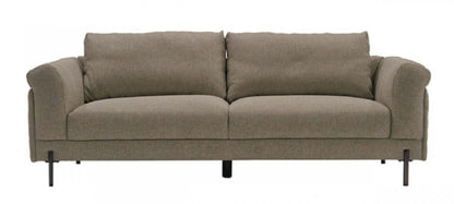 Modway Furniture 84" Beige Sofa with Black Legs - Stylish Comfort, Durable Upholstery & Contemporary Design Centerpiece - 480929-HOMEROOTS