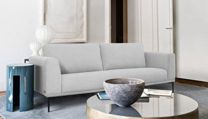 Modway Furniture 87" Light Gray Sofa with Contemporary Black Legs - Comfortable, Stylish, and Family-Friendly Design - 480931-HOMEROOTS