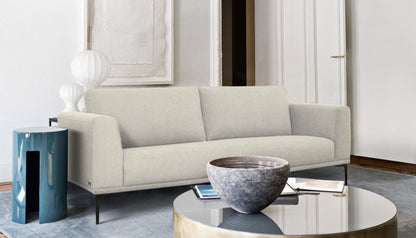 Modway Furniture 87" Beige Sofa with Contemporary Black Legs - Luxurious, Durable, and Stylish Furniture Centerpiece - 480932-HOMEROOTS