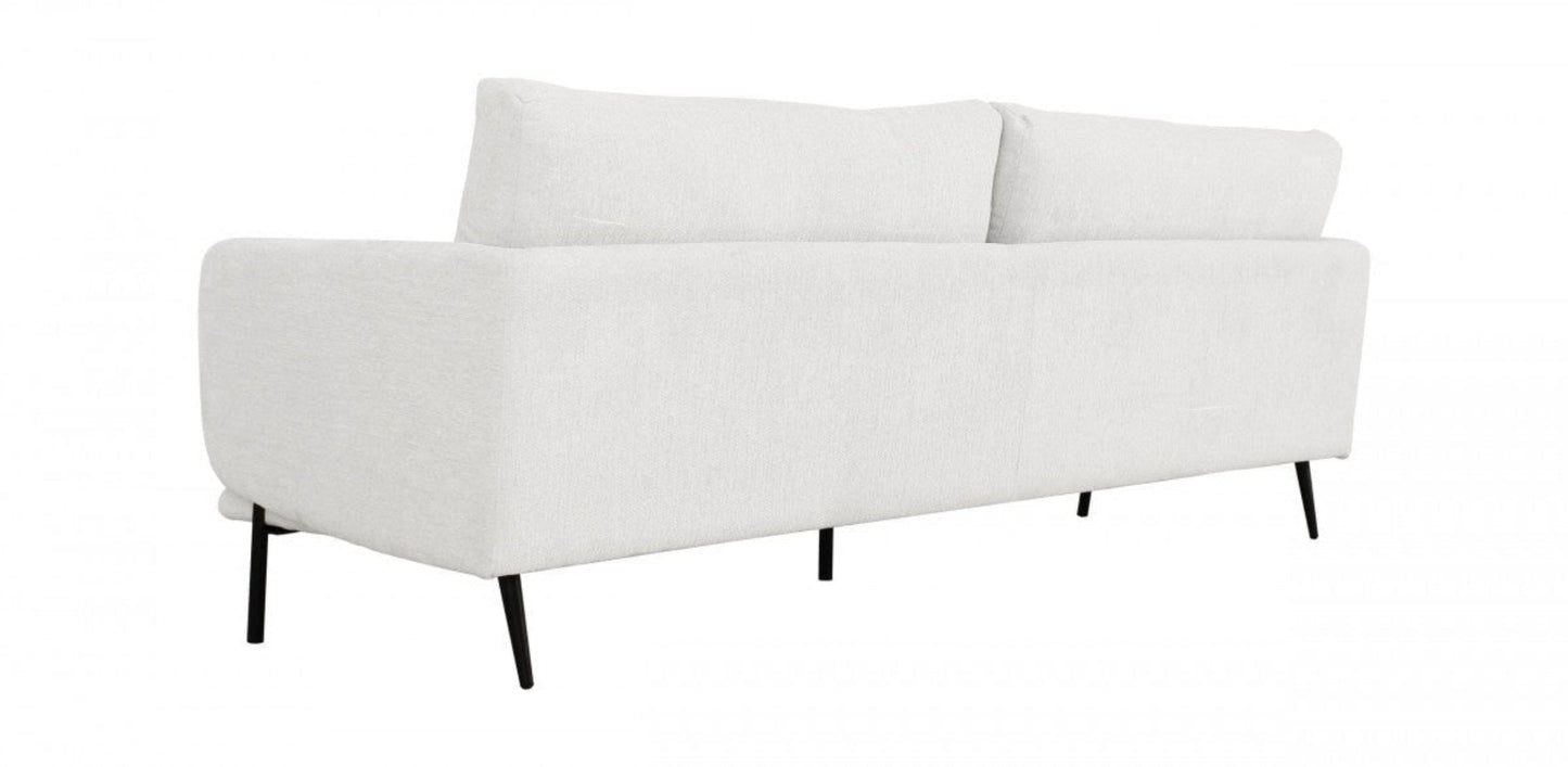 Modway Furniture 85" Off White Sofa with Black Legs – Luxurious Comfort, Stylish Design, Removable Cushions & Durable Fabric - 480936-HOMEROOTS