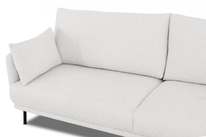 Modway Furniture 85" Off White Sofa with Black Legs – Luxurious Comfort, Stylish Design, Removable Cushions & Durable Fabric - 480936-HOMEROOTS