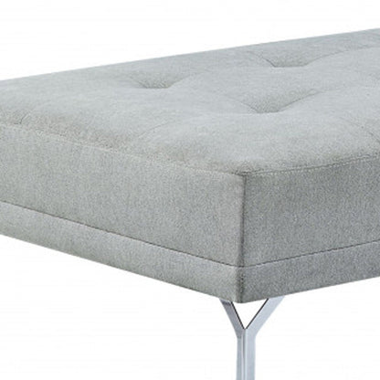 Modway Furniture 74" Gray Velvet Sofa with Toss Pillow & Black Legs – Contemporary Design for Stylish Living Rooms - 491043-HOMEROOTS