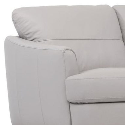 Modway Furniture 83" Pearl Leather Sofa with Black Legs - Luxuriously Comfortable, Elegant Design, Built to Last - 491280-HOMEROOTS