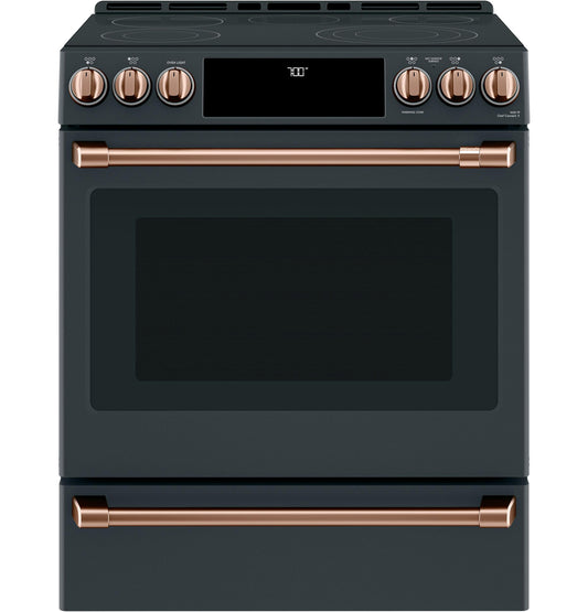 Café Front Control Electric Knobs and Handles - Brushed Copper - CXFCEHKPMCU-KT