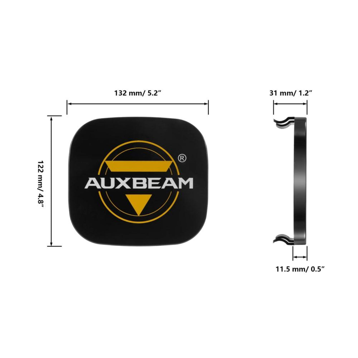 Auxbeam 6/8Pcs 5 Inch 132W Amber DRL LED Pod Lights with Power Harness - GP00011297