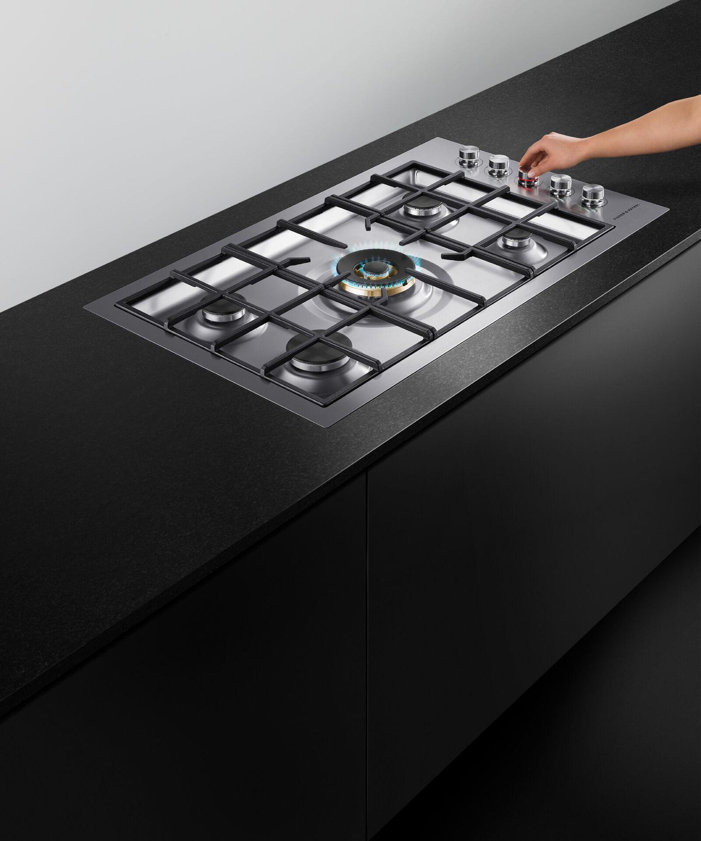FISHER & PAYKEL CG365DLPRX2N Gas on Steel Cooktop, 36", Flush Fit, LPG - CG365DLPRX2N-KT