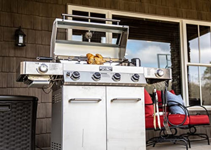 Monument Grills 4-Burner Propane Gas Grill, Stainless Steel, Infrared Side & Side Burners, Rotisserie Kit – B0BK13MMGX