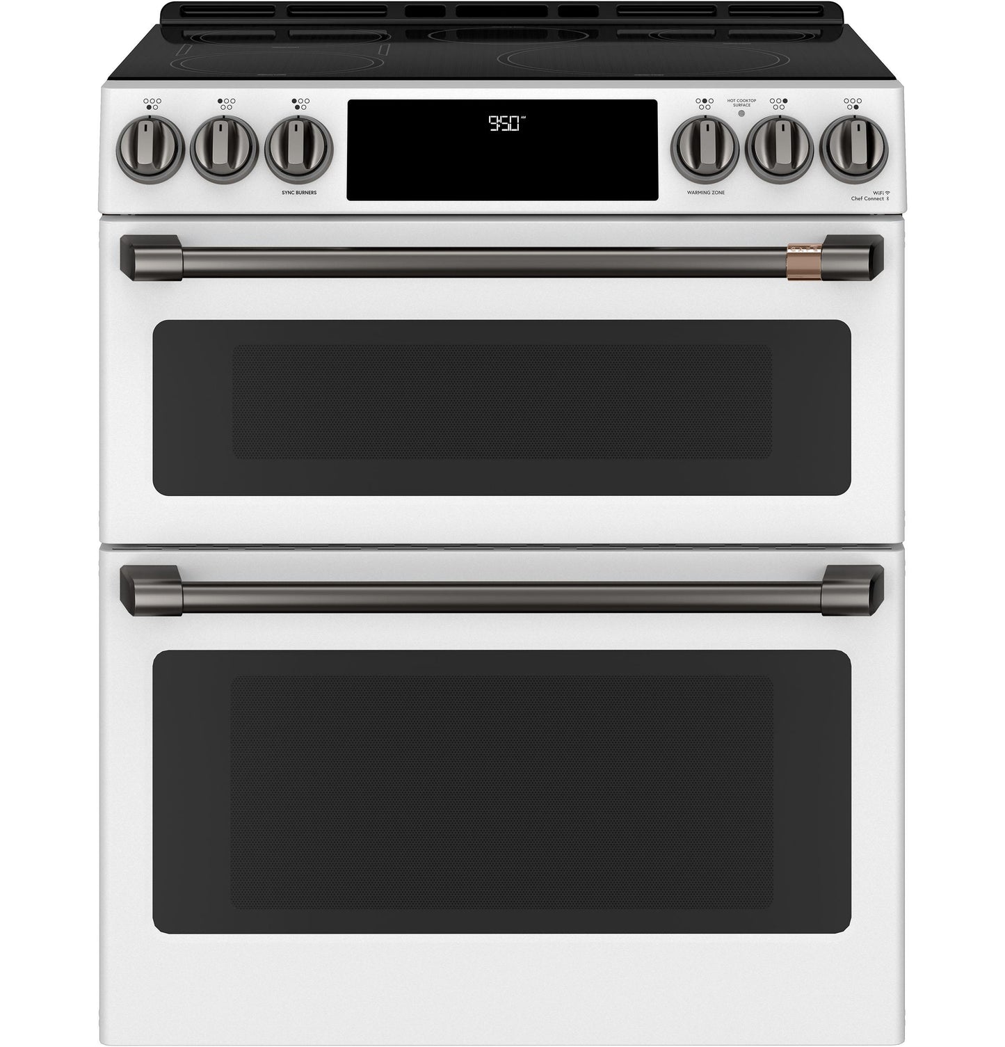 Café Front Control Induction Knobs and Handles - Brushed Black - CXFCHHKPMBT-KT