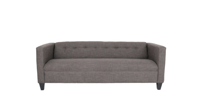 Modway Furniture 80" Charcoal Polyester Sofa with Sleek Black Legs - Luxurious Comfort & Contemporary Design Upgrade - 530467-HOMEROOTS
