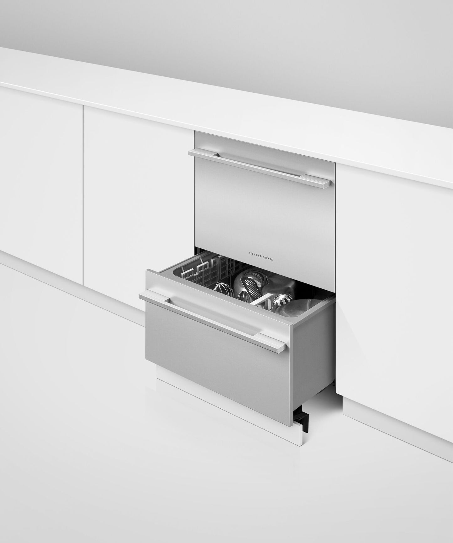 FISHER & PAYKEL DD24DHTI9N Integrated Double DishDrawer™ Dishwasher, Tall, Sanitize = DD24DHTI9N