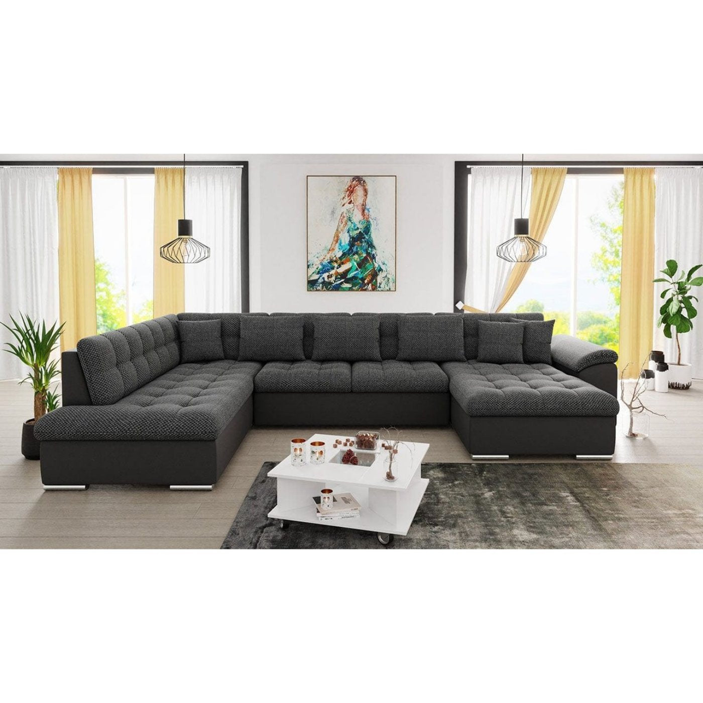 Maxima House LEONARDO BIS Sectional Sleeper Sofa - MIR013