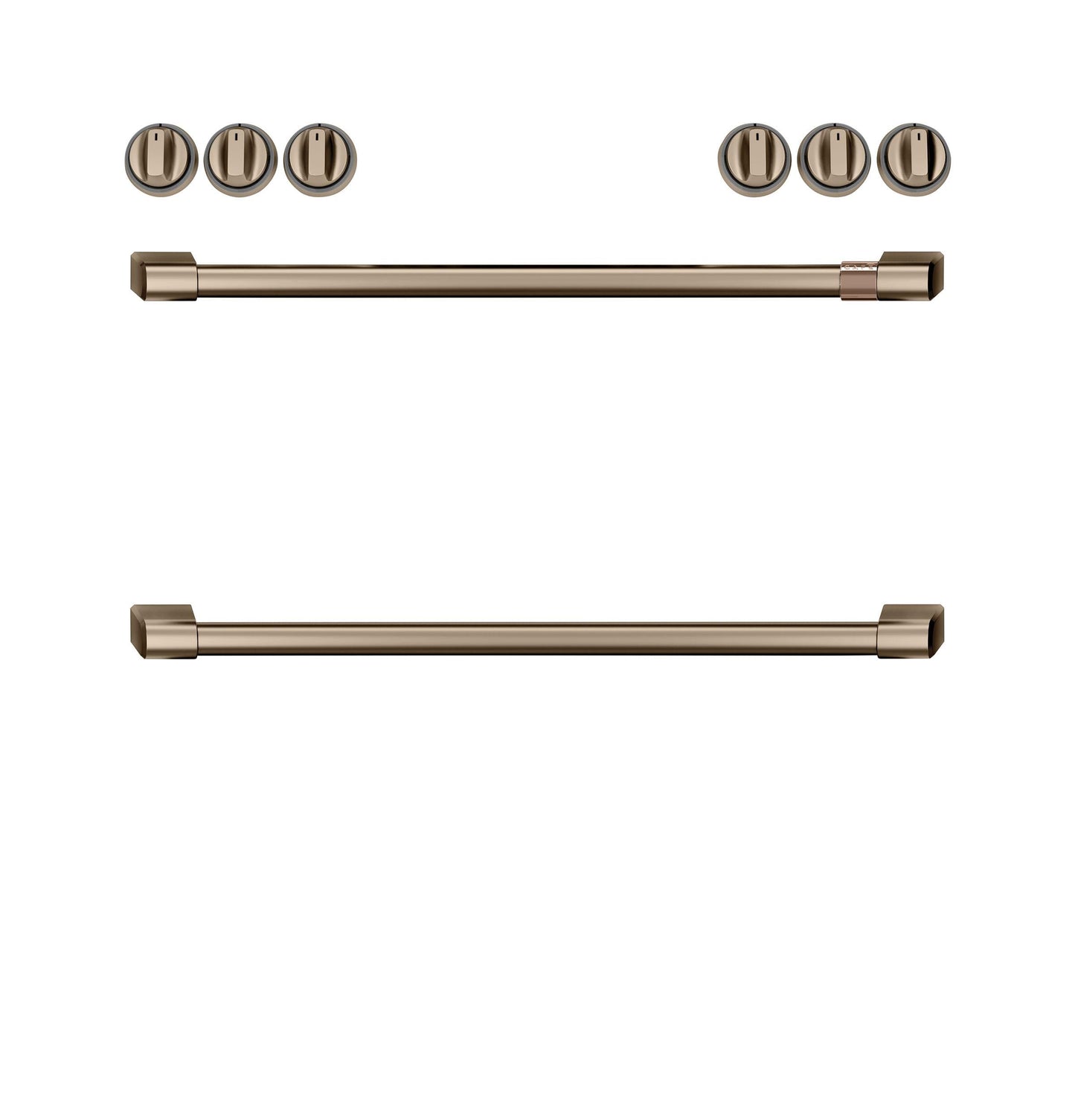 Café Front Control Electric Knobs and Handles - Brushed Bronze - CXFCEHKPMBZ-KT