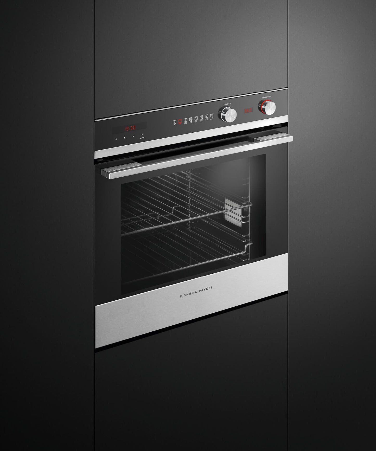 FISHER & PAYKEL OB24SCD7PX1 Oven, 24", 7 Function, Self-cleaning - OB24SCD7PX1-KT
