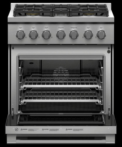FISHER & PAYKEL RGV3305L Gas Range, 30", 5 Burners, LPG - RGV3305L