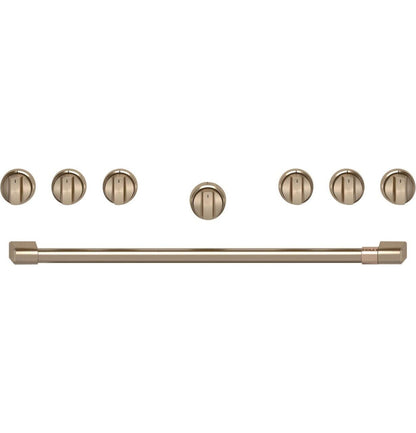 CAFE Café 36" Brushed Bronze Handle & Knob Set for Pro Range and Rangetop - CXPR6HKPTBZ-KT