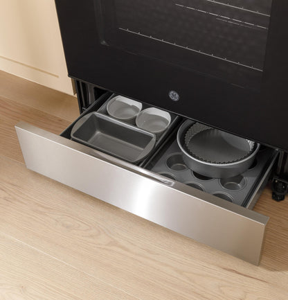 GE APPLIANCES GGF600AVSS GE(R) 30" Free-Standing Gas Convection Range with No Preheat Air Fry and EasyWash(TM) Oven Tray - GGF600AVSS-KT