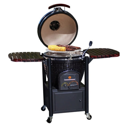 Vision Grills Elite | Icon 600 Series Grill | Charcoal Gas Compatible - ICON - CG-600 - Black