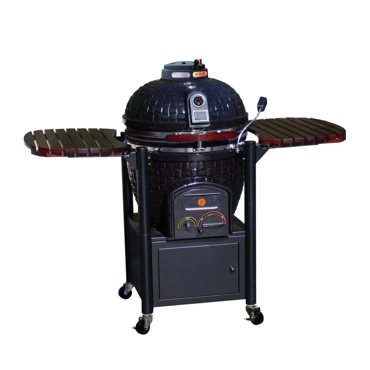 Vision Grills Elite | Icon 600 Series Grill | Charcoal Gas Compatible - ICON - CG-600 - Black