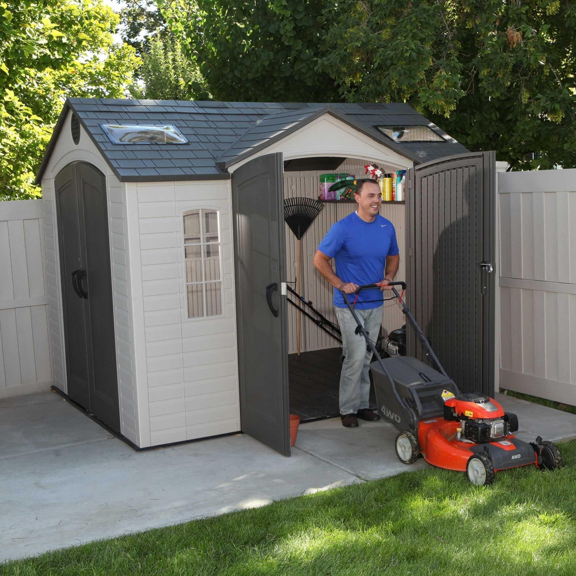 Lifetime 10 Ft. X 8 Ft. Outdoor Storage Shed - 60001 - Backyard Provider