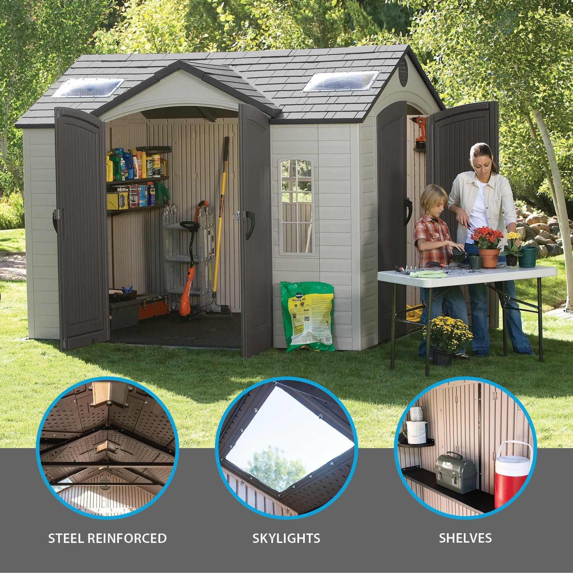 Lifetime 10 Ft. X 8 Ft. Outdoor Storage Shed - 60001 - Backyard Provider