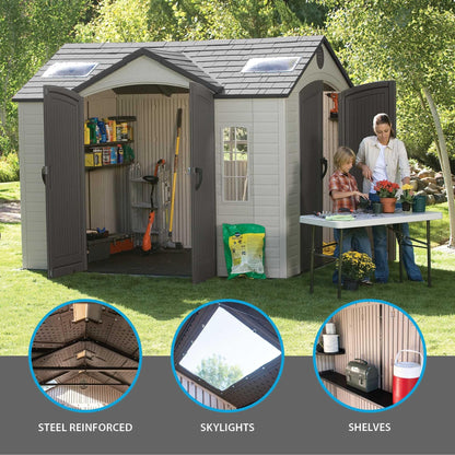 Lifetime 10 Ft. X 8 Ft. Outdoor Storage Shed - 60001 - Backyard Provider
