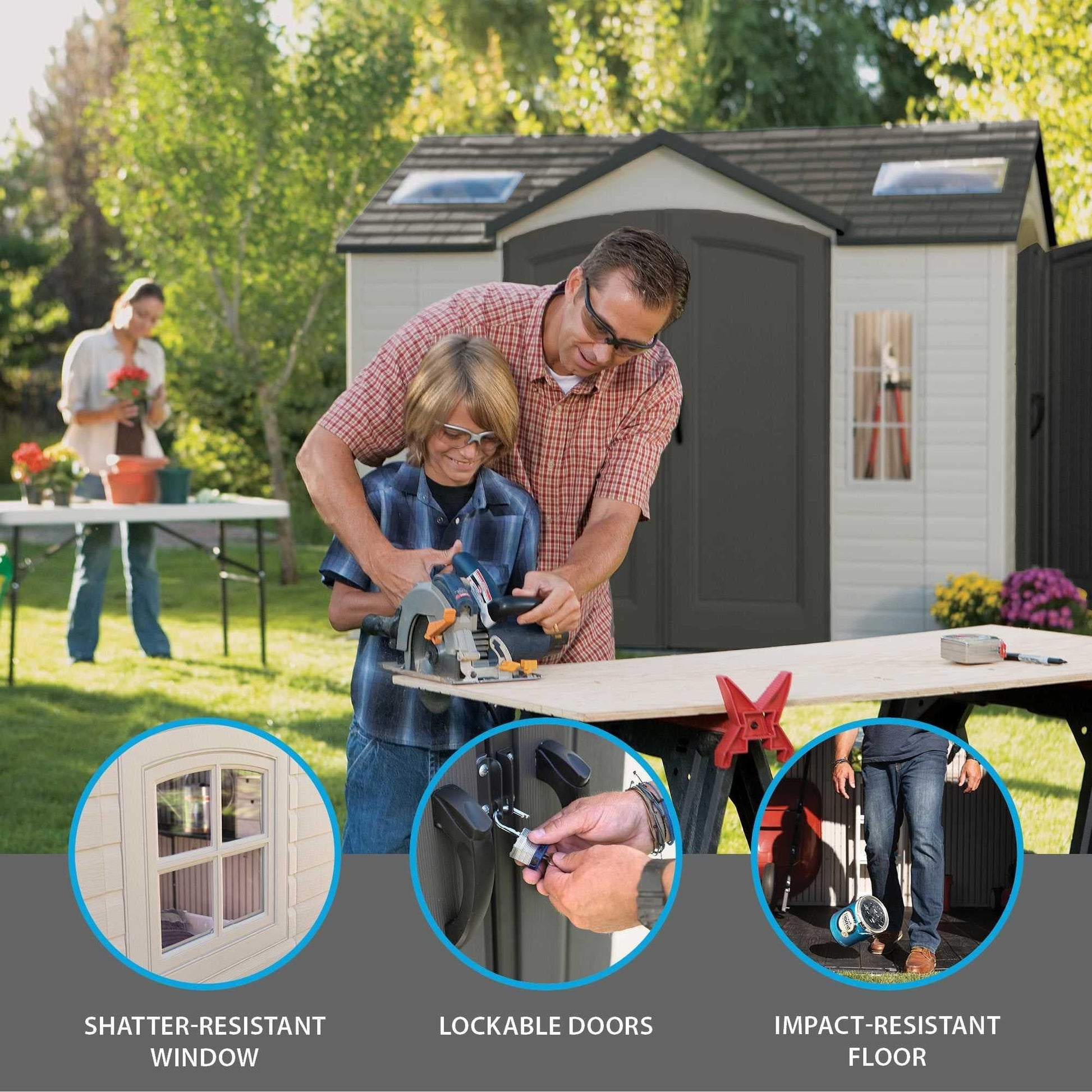 Lifetime 10 Ft. X 8 Ft. Outdoor Storage Shed - 60001 - Backyard Provider