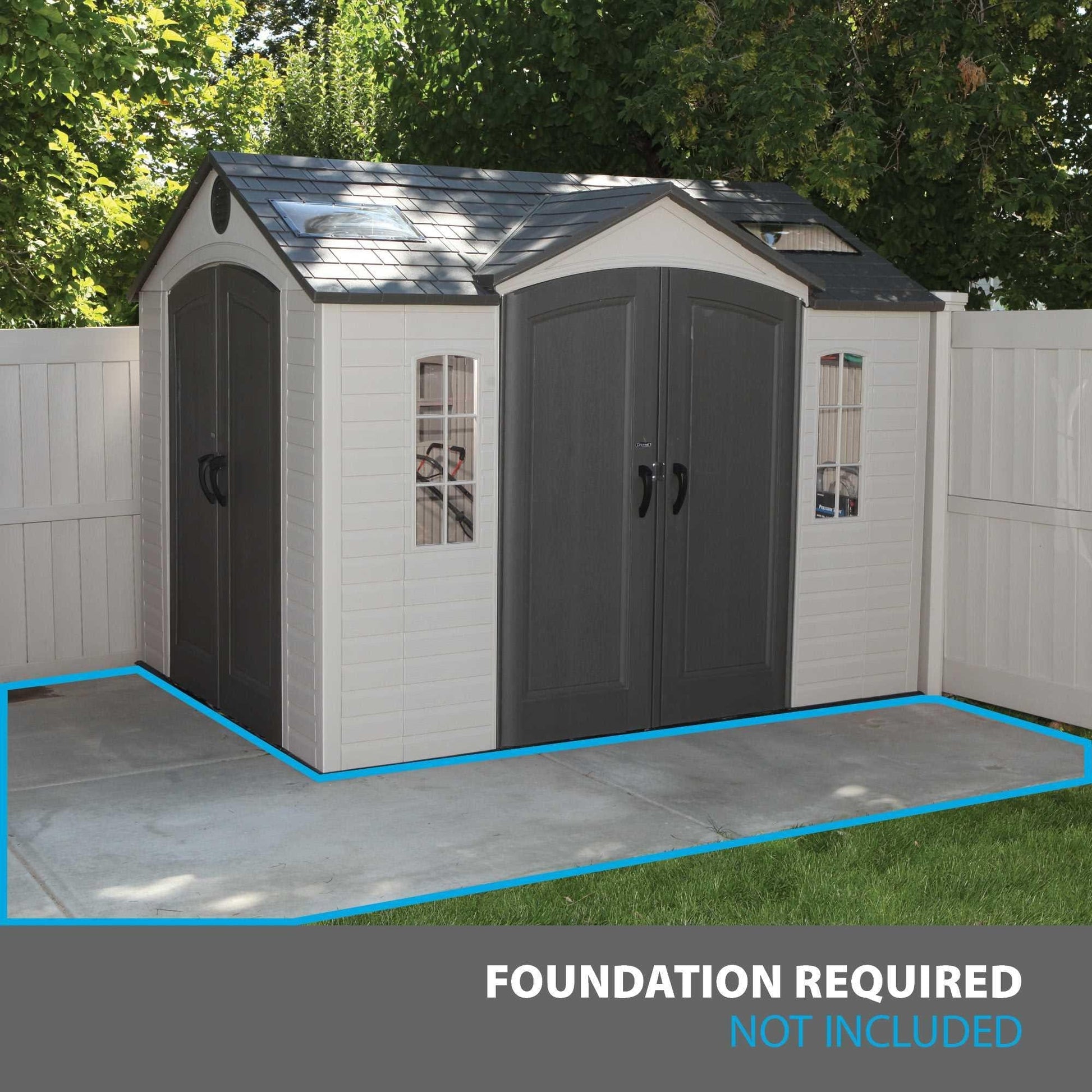 Lifetime 10 Ft. X 8 Ft. Outdoor Storage Shed - 60001 - Backyard Provider