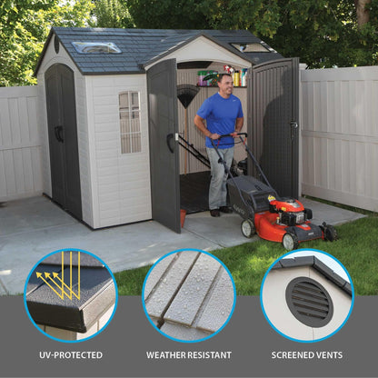 Lifetime 10 Ft. X 8 Ft. Outdoor Storage Shed - 60001 - Backyard Provider