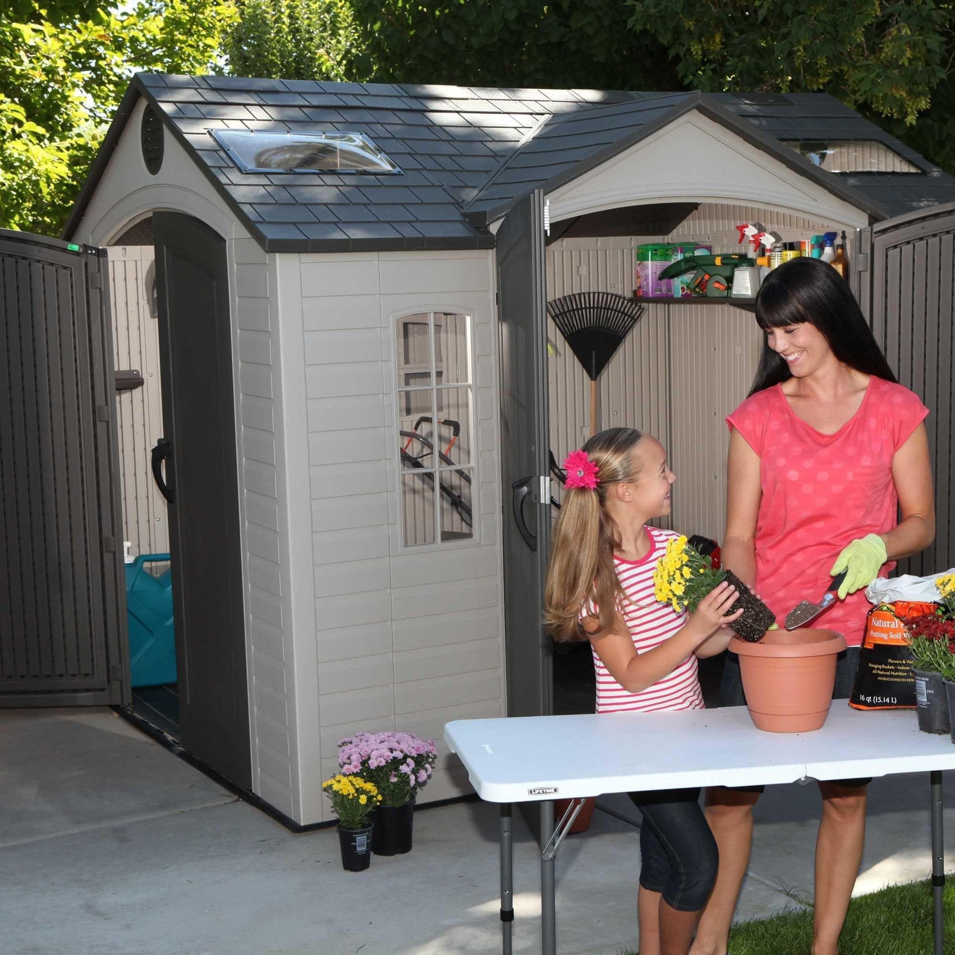 Lifetime 10 Ft. X 8 Ft. Outdoor Storage Shed - 60001 - Backyard Provider
