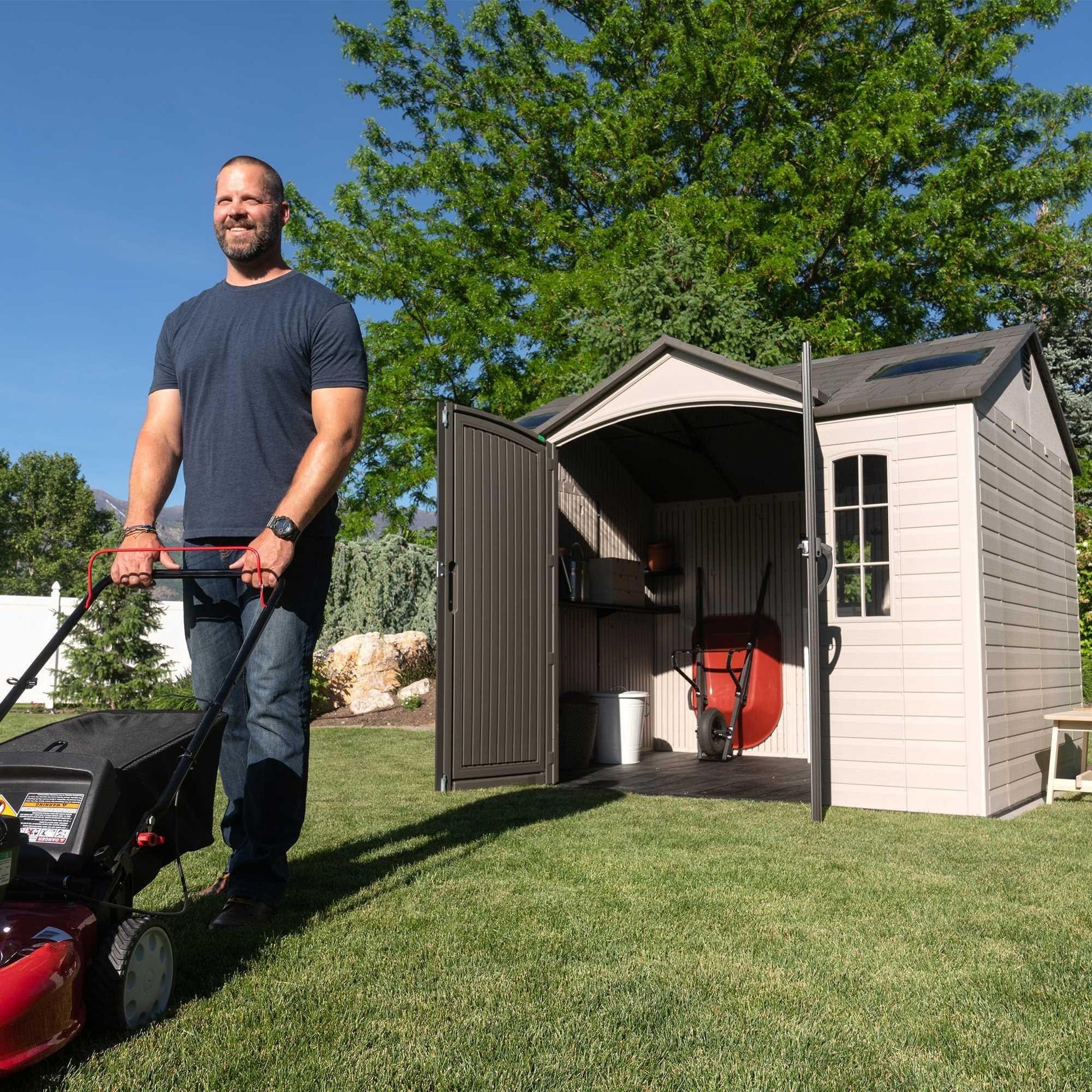 Lifetime 10 Ft. X 8 Ft. Outdoor Storage Shed - 60005 - Backyard Provider