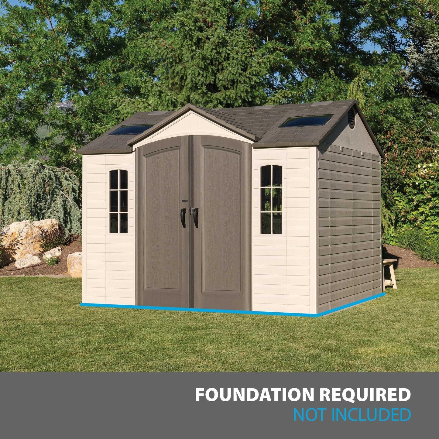 Lifetime 10 Ft. X 8 Ft. Outdoor Storage Shed - 60005 - Backyard Provider