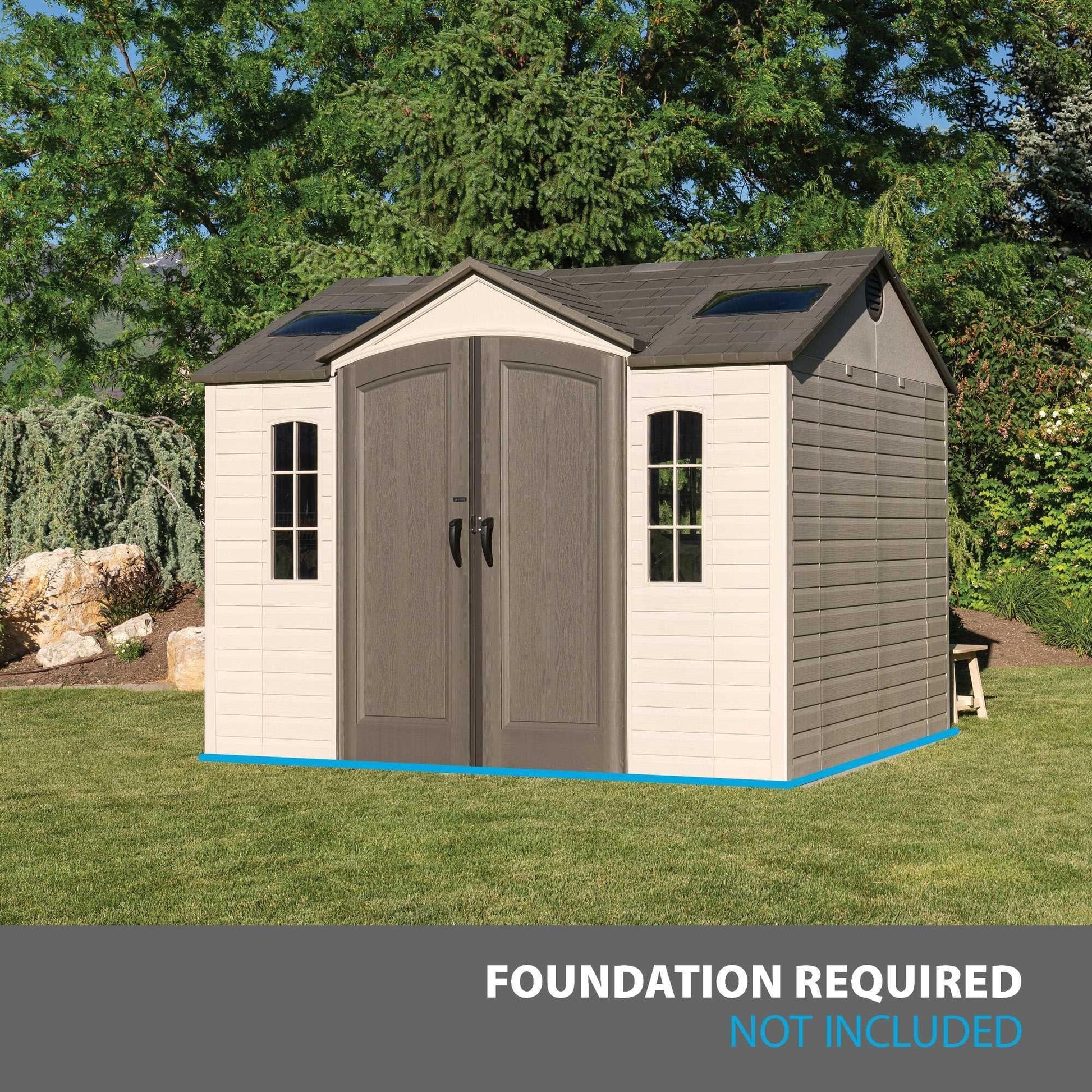 Lifetime 10 Ft. X 8 Ft. Outdoor Storage Shed - 60005 - Backyard Provider
