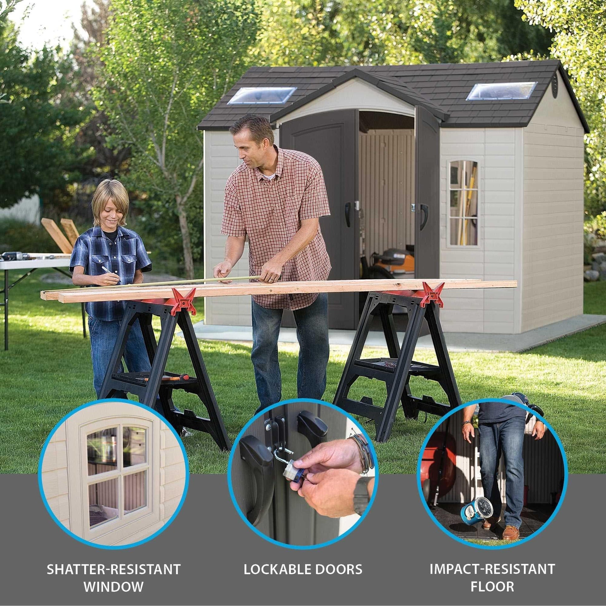 Lifetime 10 Ft. X 8 Ft. Outdoor Storage Shed - 60005 - Backyard Provider