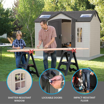 Lifetime 10 Ft. X 8 Ft. Outdoor Storage Shed - 60005 - Backyard Provider