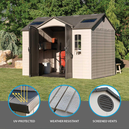 Lifetime 10 Ft. X 8 Ft. Outdoor Storage Shed - 60005 - Backyard Provider